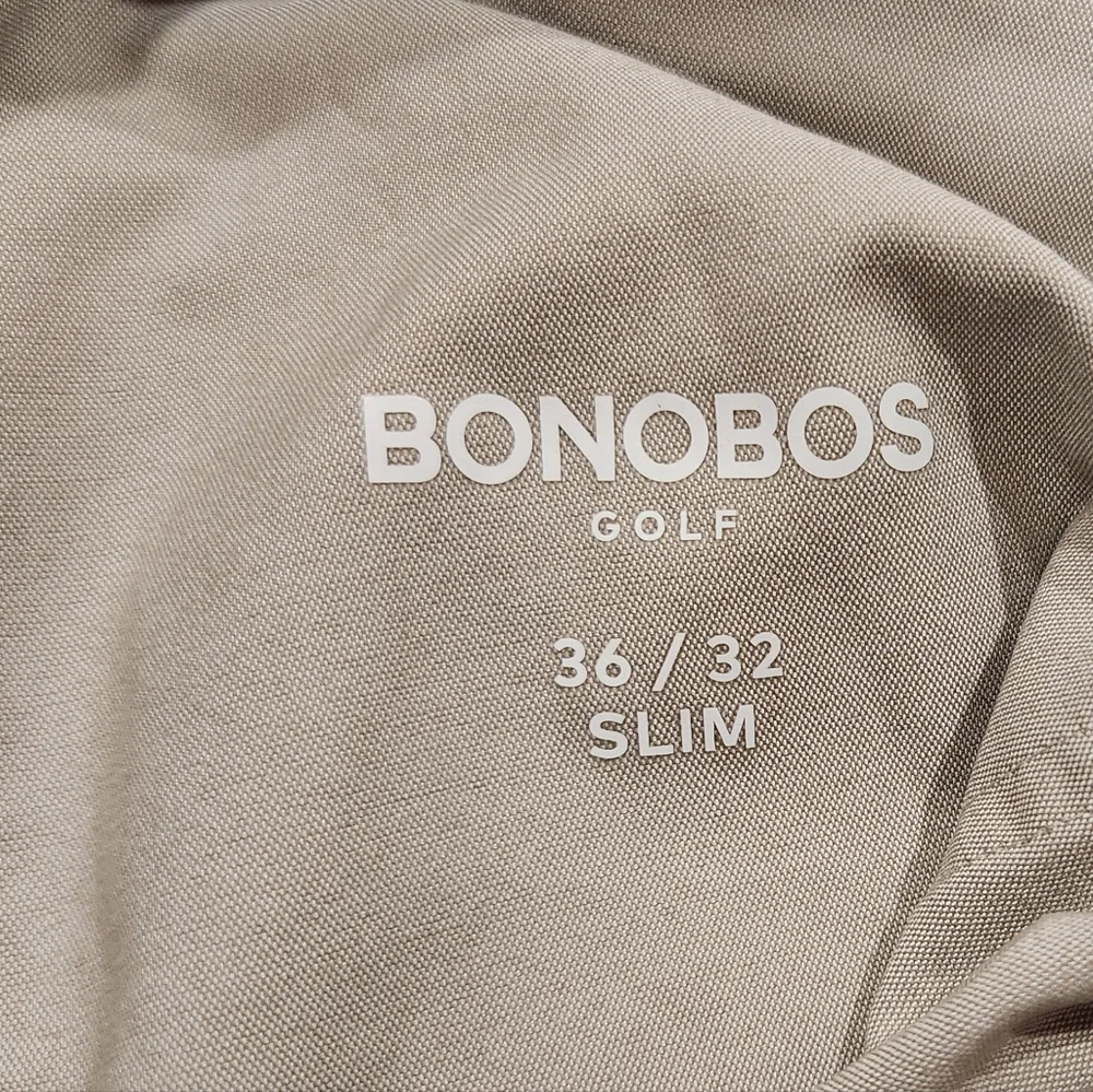 Bonobos Golf Taupe Slim Fit Pants Sz 36x32 - Picture 4 of 7